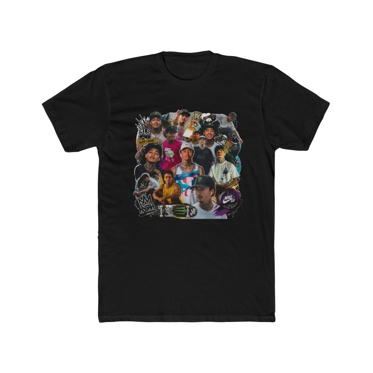 Nyjah Huston Photo Collage T Shirt - alternate angle 3, merchandise